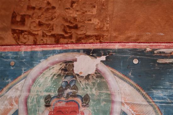 A Tibetan thangka